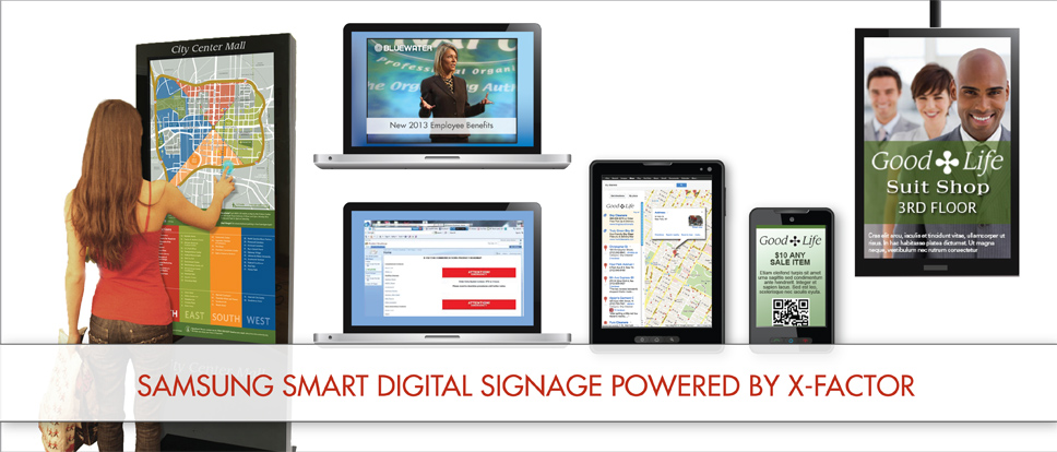 Samsung SMART Digital Signage Powered by X-Factor